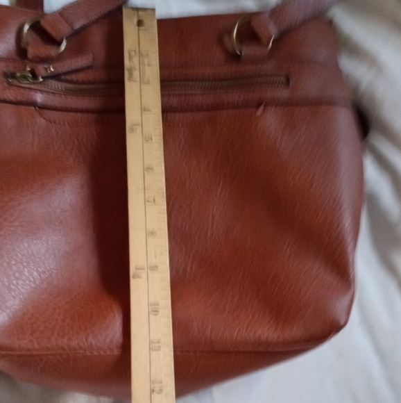 2For $8 Bueno Brown Tote Bag with Leather Material and Soft Casual Shape - Picture 2 of 2